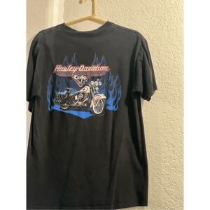 HARLEY DAVIDSON New York  CAFE T SHIRT‎ - SIZE Large motorcycle